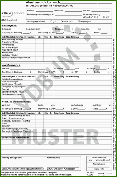 Abnahmeprotokoll Maschine Vorlage Hervorragen Abnahmeprotokolle