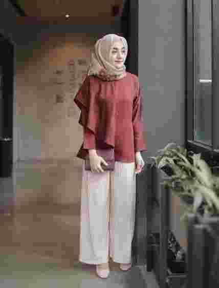 10 Ootd Baju Merah Putih Untuk Hijaber Di Hari Kemerdekaan