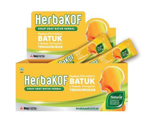 Obat Herbal Tradisional Obat Batuk Herbakof Stick Pack