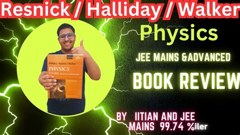 Resnick Halliday Walker For Jee Mains Advanced Book Review By