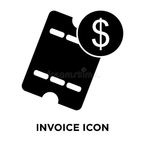 Invoice Icon Vector Isolated On White Background Logo Concept O Stock