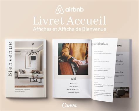 Mod Le Livret D Accueil Airbnb Fran Ais Livre De Etsy