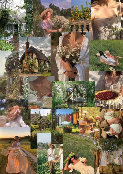 Cottage Core Collage Kit Indie Physical Prints Etsy