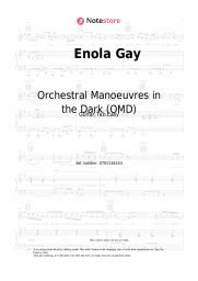 Enola Gay Piano Sheet Music Easy Orchestral Manoeuvres In The Dark OMD