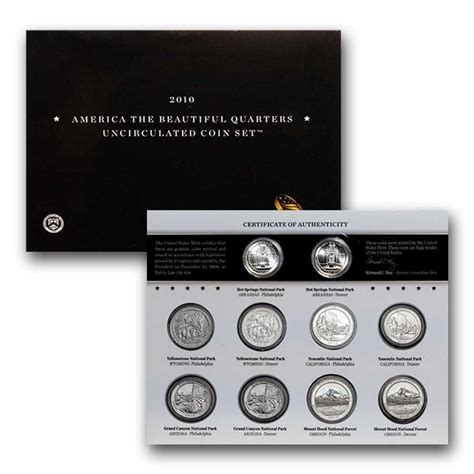 2010-2019 America The Beautiful Uncirculated Coin Set – CCI