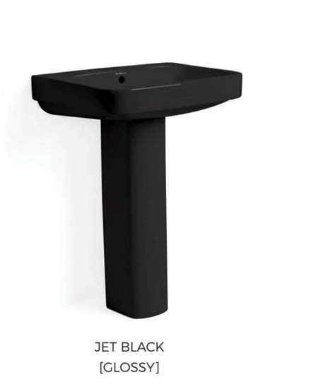 Ceramic Racy Black Washbasin Wash Basin Type Pedestal Basin Wash