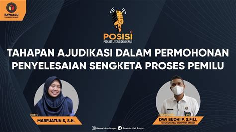 Posisi Tahapan Adjudikasi Dalam Permohonan Penyelesaian Sengketa