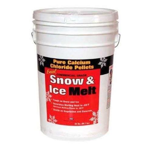 Excel Snow Ice Melt Commercial Grade Pure Calcium Chloride Pellets 50