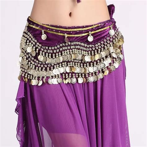 Tribal Coin Belts Egyptian Belly Dance Costume Waist Chain Flannel