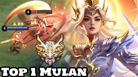 Honor Of Kings Top Mulan Wings Of Light Skin Gameplay Rank Mythic