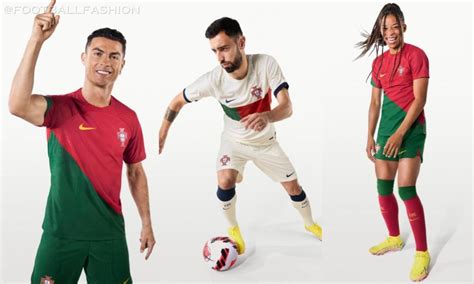 Portugal World Cup 2022 Nike Home And Away Kits Football Fashion