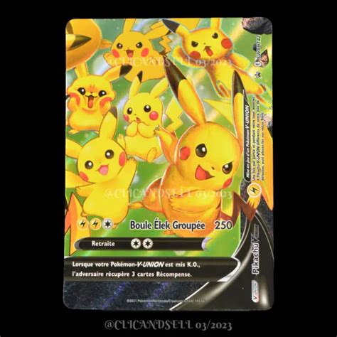 Carte Pok Mon Pikachu V Union Swsh Promo Neuf Fr Eur