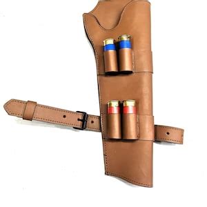 TS Double Barrel Shotgun Holster With Leg Strap Made With Real Leather ...