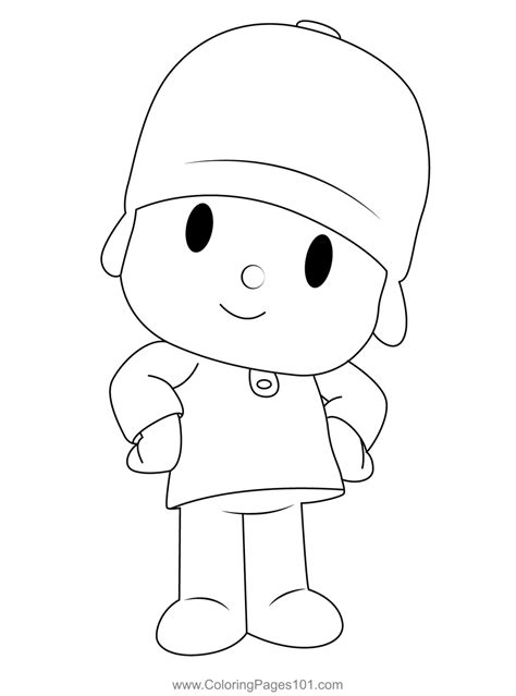 Cool Pocoyo Coloring Page for Kids - Free Pocoyo Printable Coloring ...