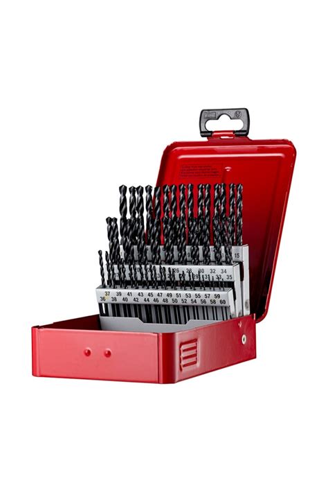 A190 12 Dormer Dormer 60 Piece Twist Drill Bit Set For Metal 60mm