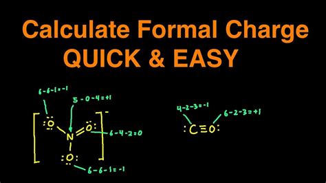 How To Calculate Formal Charge Quick And Easy Youtube