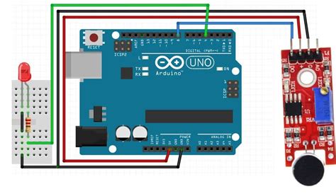 KY-038 Microphone Sound Sensor Module with Arduino Control LED