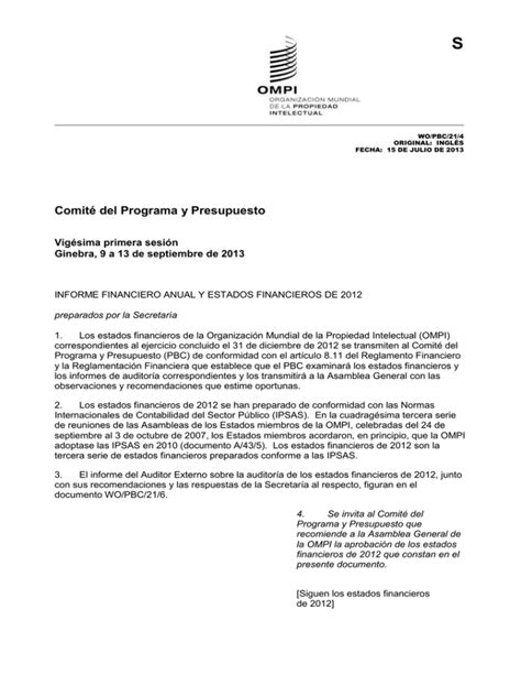 S Comit Del Programa Y Presupuesto Vig Sima Primera Sesi N