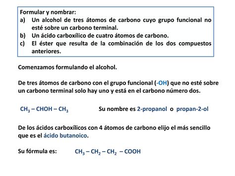 Ejercicios De Formulaci N Nomenclatura E Isomer A Org Nica Ppt