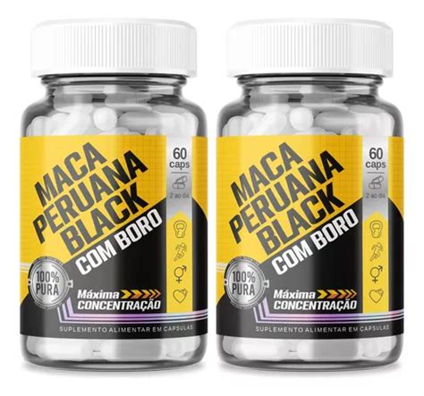 Maca Peruana Negra 120cps Black Boro Original 2 Potes