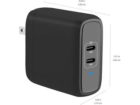 AmazonBasics 36W Dual USB C Wall Charger