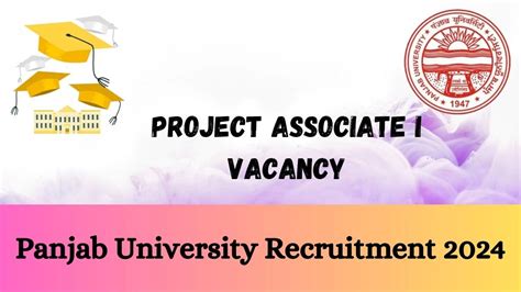 Panjab University Recruitment 2024 Latest Project Associate I