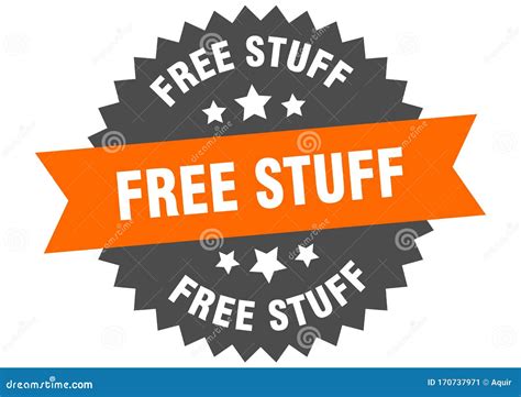 Free Stuff Sign. Free Stuff Circular Band Label. Free Stuff Sticker ...