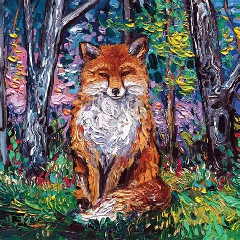 The Red Fox Canvas Wall Art By Aja Trier Icanvas Canvas Art Prints