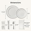 Amazon By Madee Pcs Silver Plastic Plates And Napkins