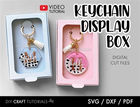 Keychain Box SVG Keychain Display Card Svg Keyring Display Etsy Australia