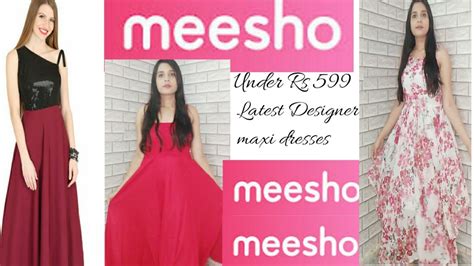 Meesho Latest Designer Maxi Dress Under 599 Meesho Kurtameesho App