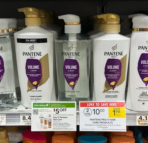 Get The Bigger Bottles Of Pantene As Low As 167 At Publix Regular Price 599 Ends 716