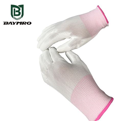 Nylon Carbon Fiber Pu Plam Coating Anti Static Workwear Safety Esd