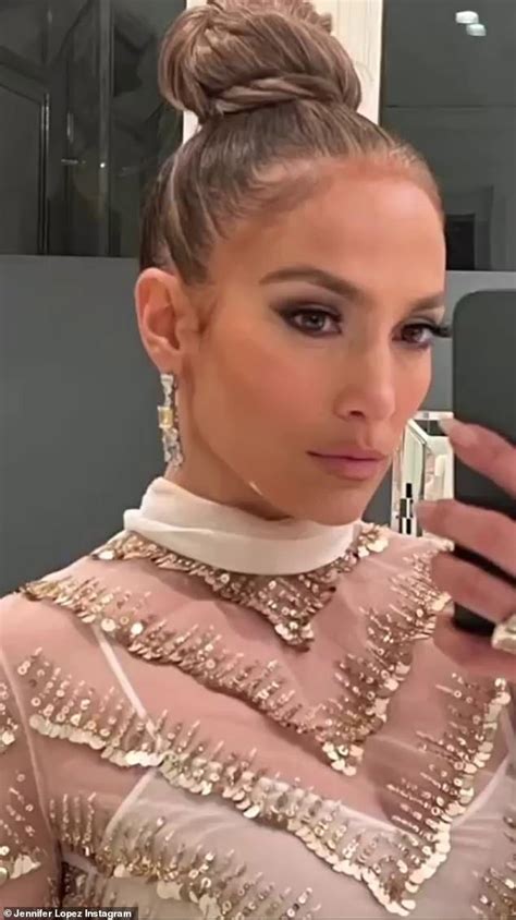 Jennifer Lopez Flaunts Her Long Legs In A Stunning Sheer Mini Dress For