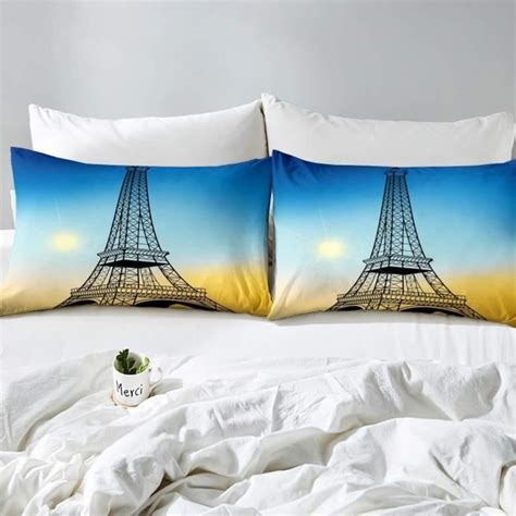 Tour Eiffel Parure De Lit X Cm C L Bre Paris Paysage Urbain Parure