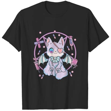 Pastel Goth Kawaii Cat T Shirt