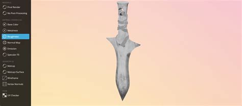 Fantasy Dagger 3d Model Turbosquid 2016552