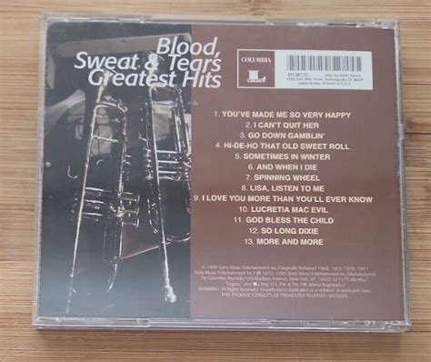 Blood Sweat Tears Greatest Hits Remastered Cd Columbia