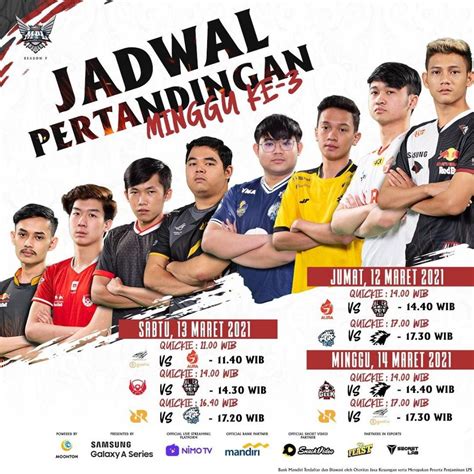 Jadwal MPL Season 7 Minggu Ketiga Ini Deretan Big Match Nya