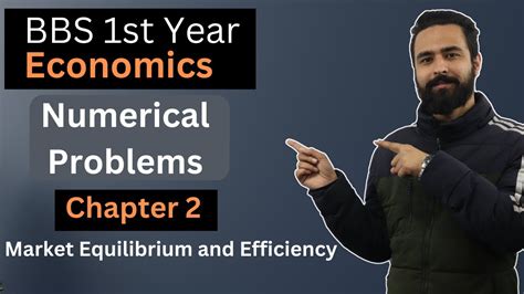 Bbs St Year Economics Chapter Numericals Market Equilibrium