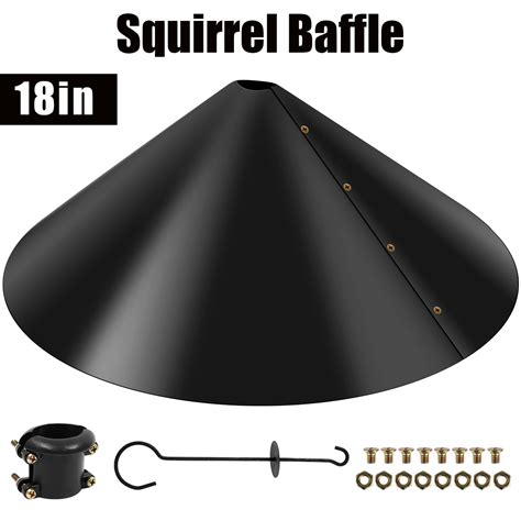 Gpoty Squirrel Baffle For Bird Feeder Pole Wrap Around Squirrel Baffle