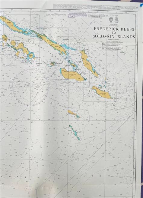 Admiralty 4634 Frederick Reefs To Solomon Islands Pacific Ocean Genius Map Chart Ebay