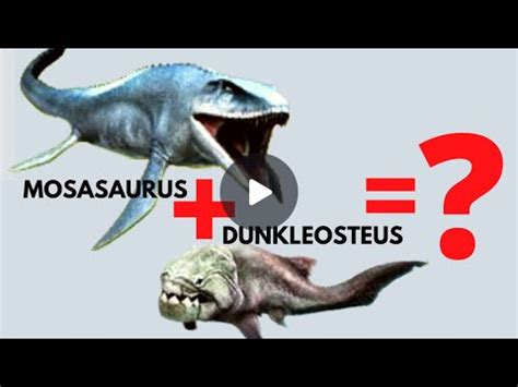 Mosasaurus Dunkleosteus Hybrid Fight Eat Swim Jurassic World