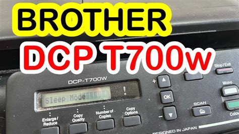 BROTHER DCP T700w HOW TO MANUAL TEST PRINT DEEP CLEANING INK