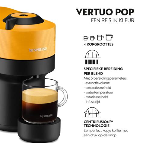 Magimix Koffiemachine Nespresso Vertuo Pop Mango Yellow Bestel Nu