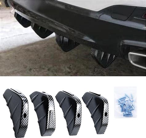 Amazon Augeny Pcs Car Rear Lower Bumper Wing Lip Diffuser Anti