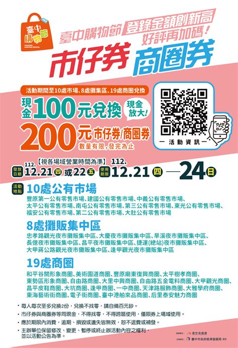 觀傳媒 產經 台中購物節成績創新高 12 21、22再加碼千萬市仔券、商圈券