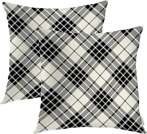 Batmerry Black And White Decorative Pillow Covers 20 X 20