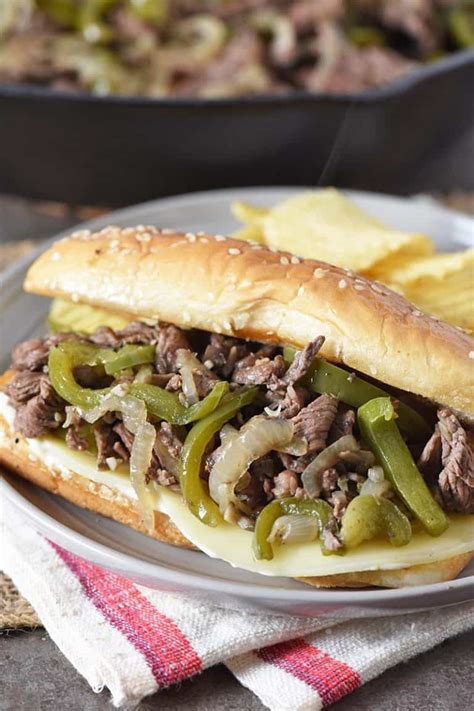 Homemade Philly Cheesesteak Sandwich Recipe Adventures Of Mel