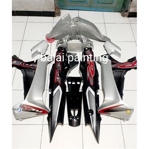 Jual Cover Body Fizr F Zr Full Set Halus Fullclutch Perak Hitam